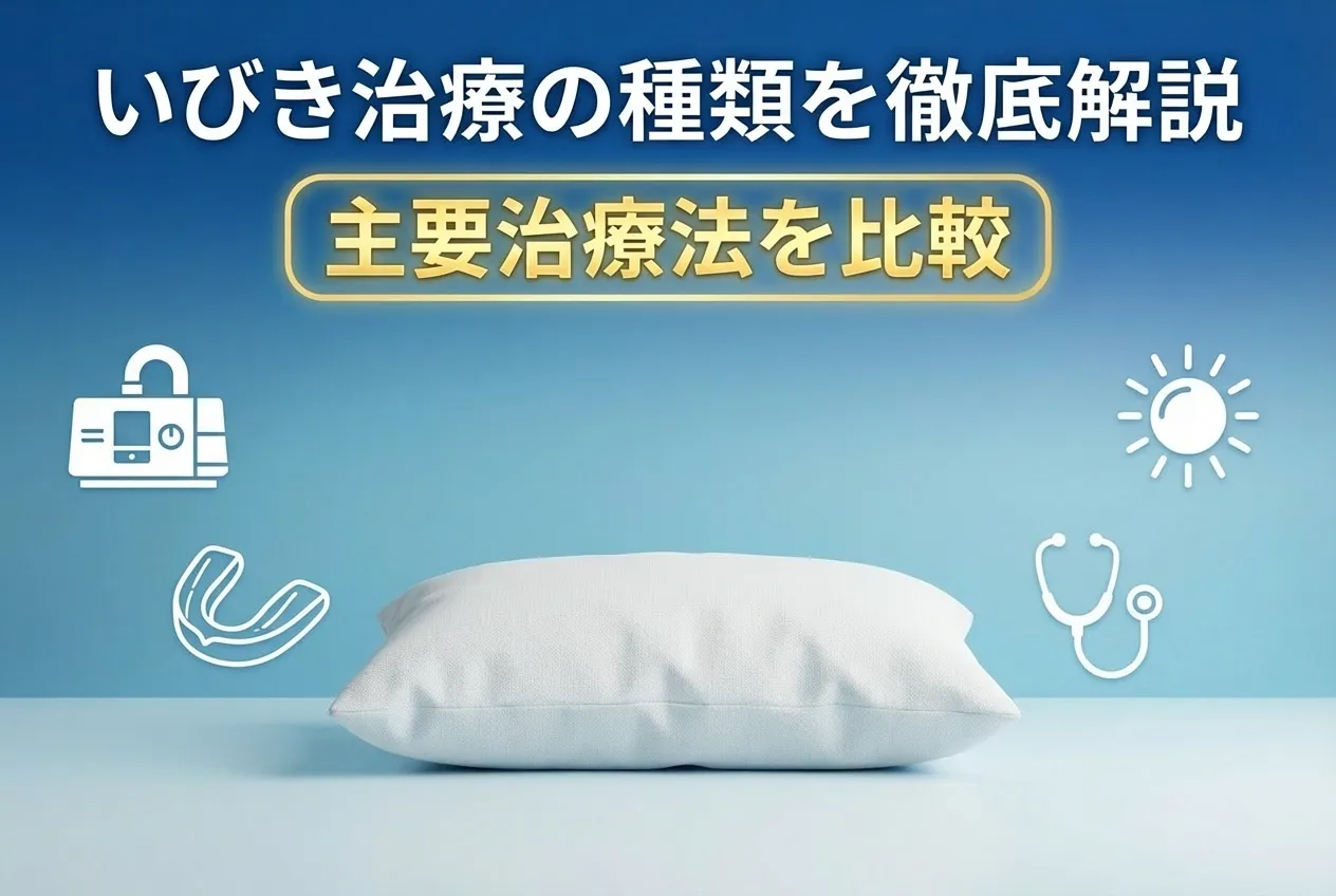 いびき治療の種類を徹底解説【主要治療法を比較】