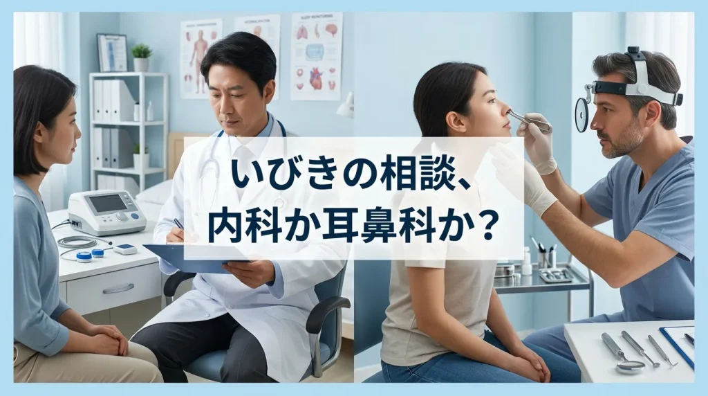 いびきは内科で相談できるかを解説