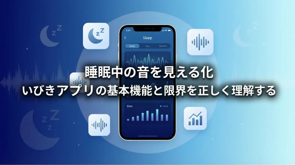 いびきアプリでできることと限界を解説する見出し画像