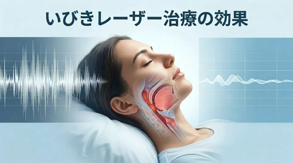 いびきレーザー治療の効果が期待できるケースと限界を解説する喉のイラスト画像