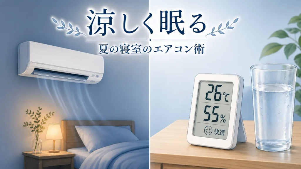 熱帯夜に快適に眠るためのエアコンの使い方と室温・湿度の目安