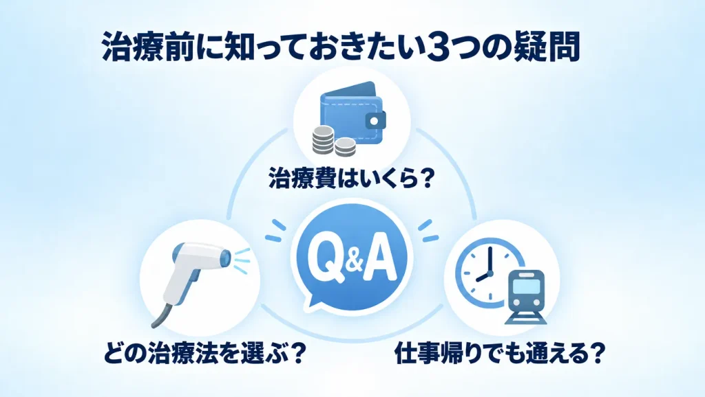 銀座のいびき治療に関するよくある質問|治療費用・治療方法の選び方・仕事帰りの通院について解説