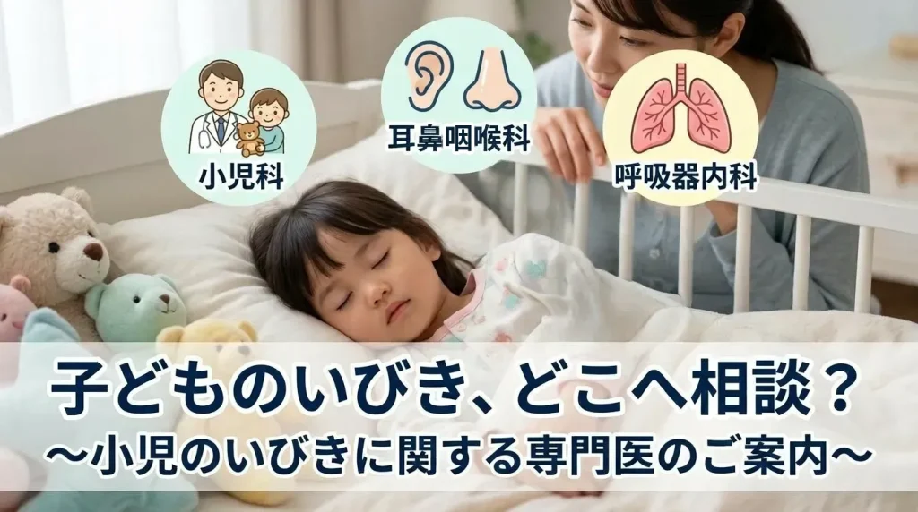 子どものいびきで小児科・耳鼻咽喉科・呼吸器内科を受診する目安