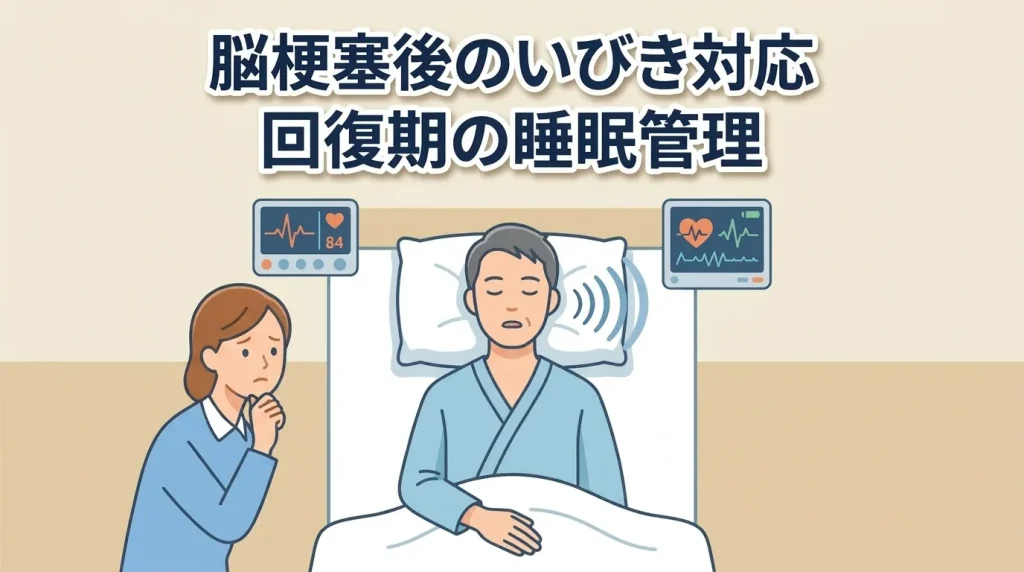 脳梗塞後にいびきが増える理由と回復期に必要な睡眠管理や医療機関での対応