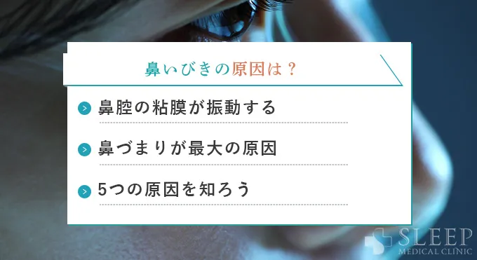 「鼻の奥が鳴る」のはなぜ？鼻いびきの原因を徹底解剖