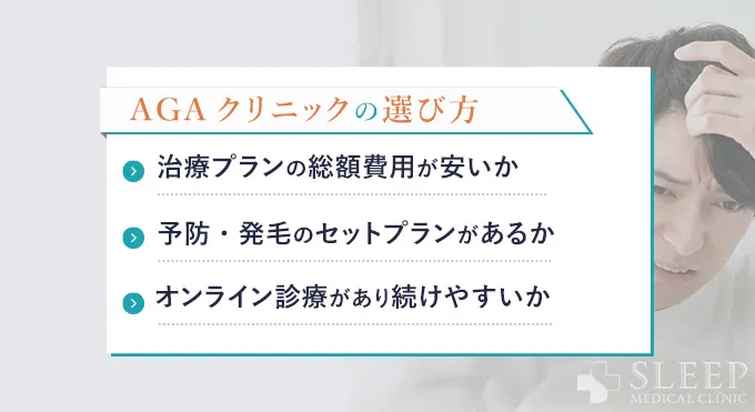 AGAクリニックの選び方