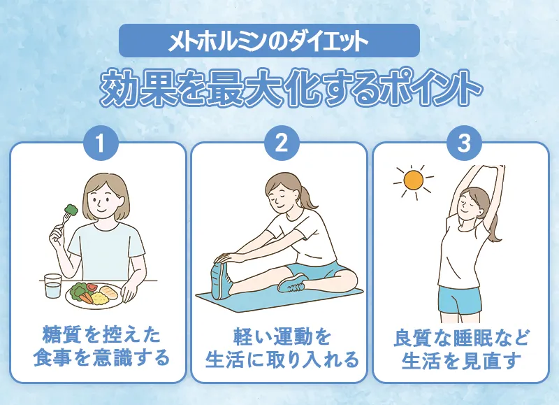 メトホルミンのダイエット効果を最大化させるポイント
