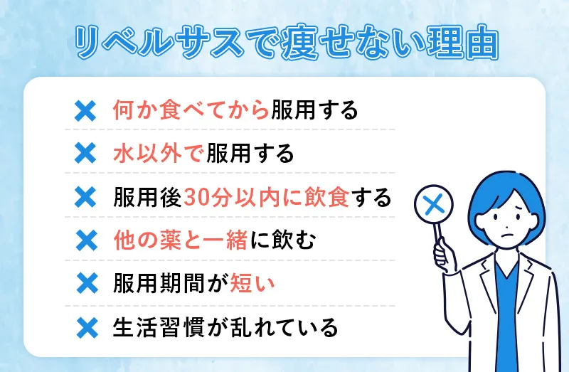 リベルサスで痩せない理由