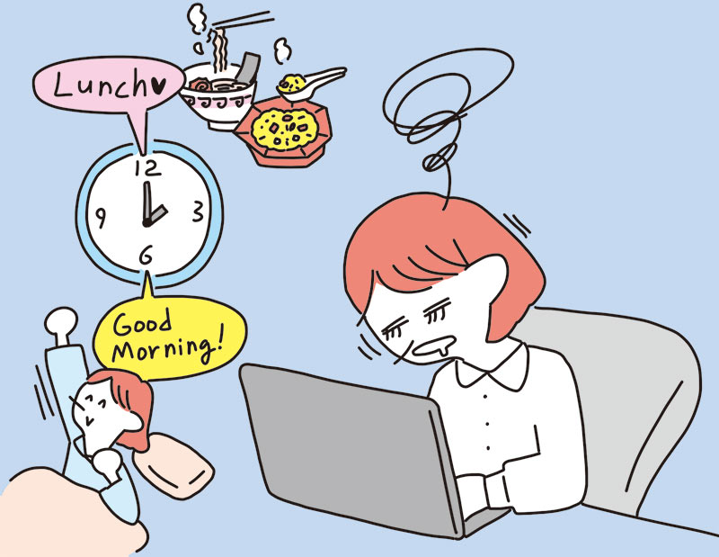 昼食後に眠くなる理由