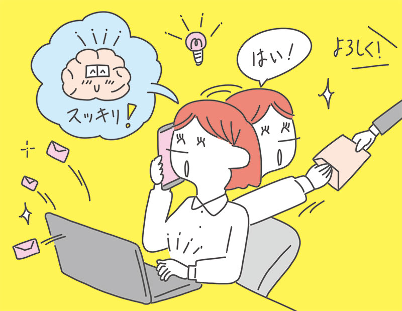 パワーナップで頭がスッキリし作業効率がアップ