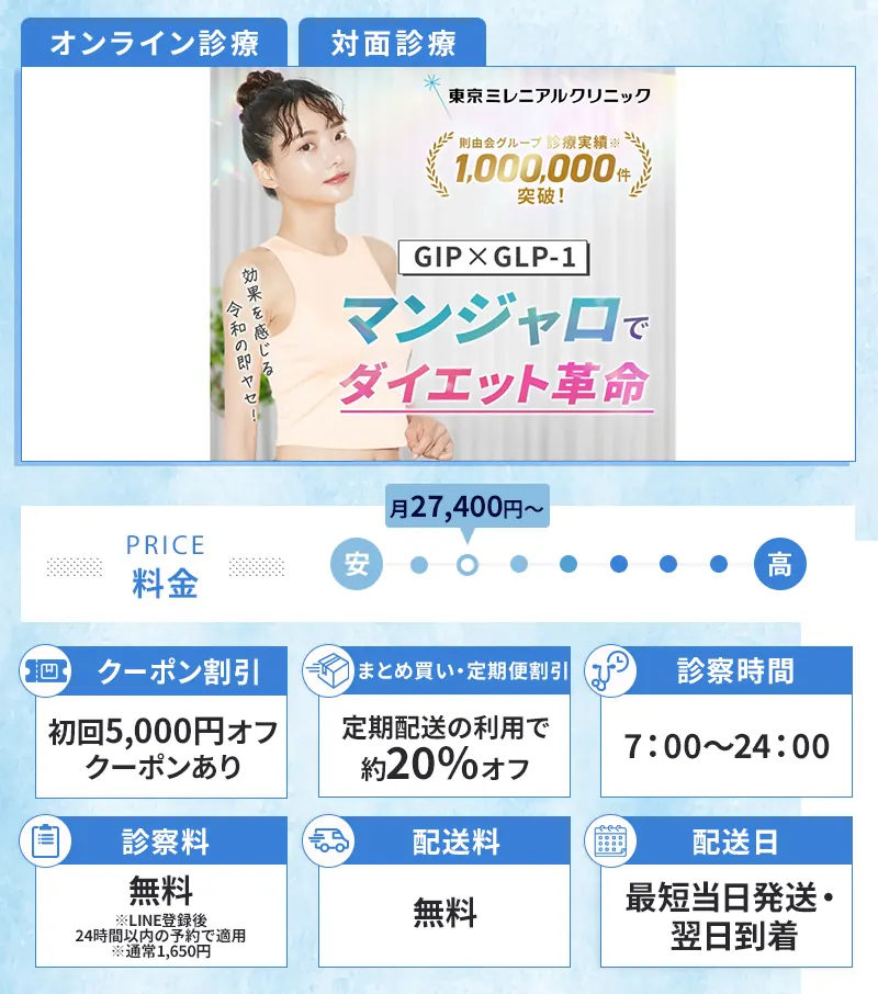 東京ミレニアルクリニックのスペック