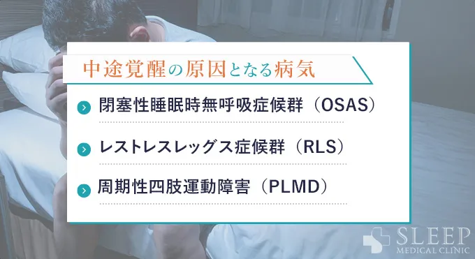 中途覚醒の原因となる病気や疾患